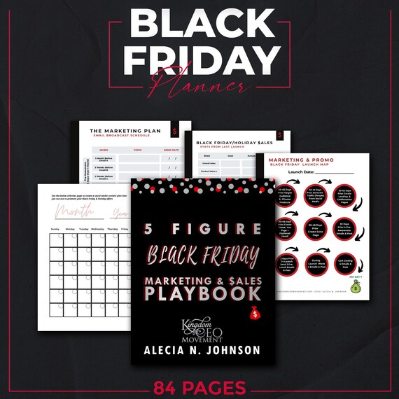 Black Friday Planner I Printable Black Friday Sales Workbook I Etsy