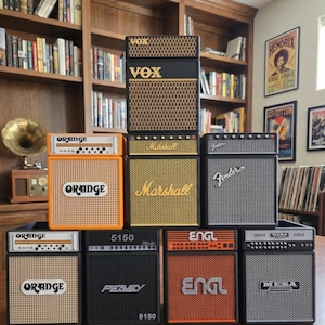 Guitar Amp Planter Box | Music Lover Desk Decor | Miniature Speaker Plant Pot