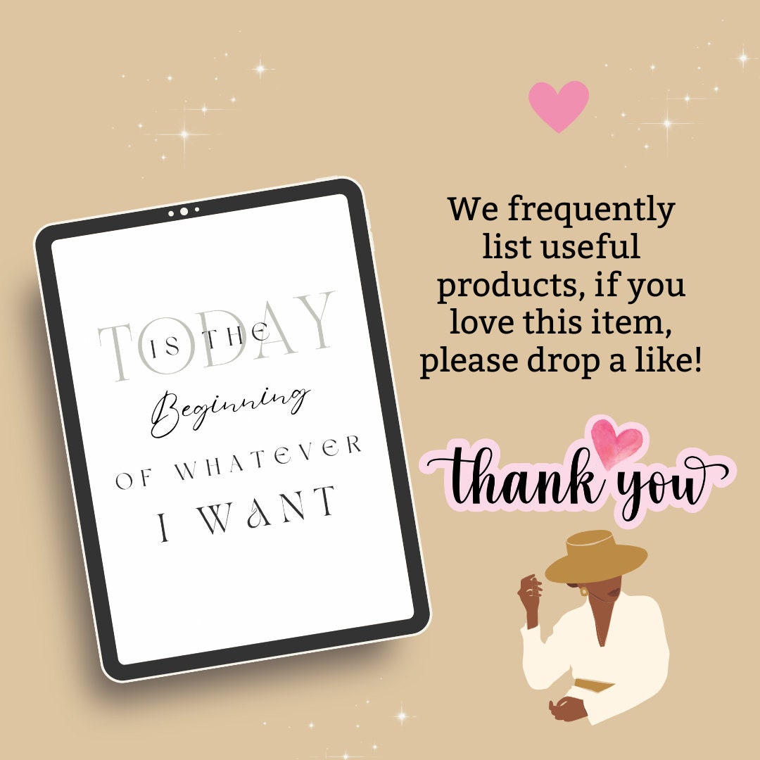 Affirmation Dashboard Printable Planner, Faith, Minimalist Dashboards ...