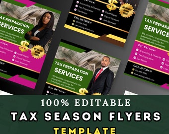 Tax Prep Season Flyer, Accountant Flyer, Credit Repair Flyer, Taxes Flyer, Tax Preparation Services Flyer, Tax Prep, Tax Season Flyer, Flyer