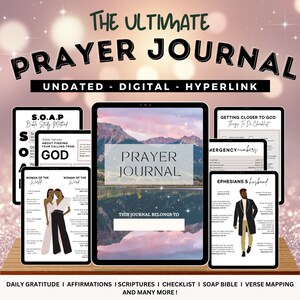 Prayer Planner, Digital Prayer Journal, GoodNotes Prayer Journal, Prayer Notes, Bible Journal, Christian Planner, Faith Planner, Prayer Plan