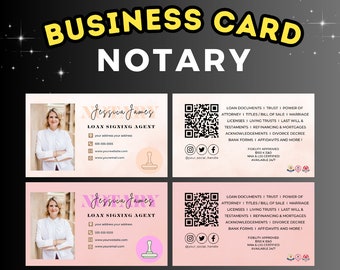 Notary Business Card, Notary Agent Marketing And Branding Bundle, Notary Public, Business Card, Notary, Notary Bundle, Notary Templates