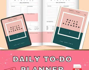 Daily To-Do Planner: Productivity & Thought Organizer (Digital Download)