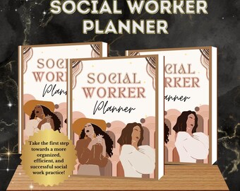 Social Worker Planner, Social Work Notebook, Social Worker Gift, Gift for Social Work, School Social Worker Rainbow, Best Social Worker