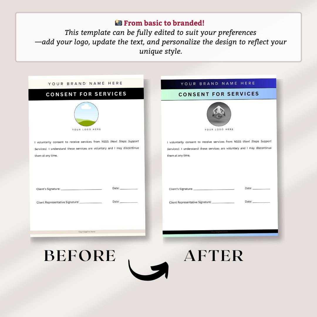 Peer Support Client Intake & Progress Packet | Editable Canva Forms for ...