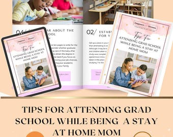 Ebook Tips for Attending Grad School While Being a Stay-at-Home Mom, Parent handouts, Single Parenting, Single Mom, Healthy Co-Parenting