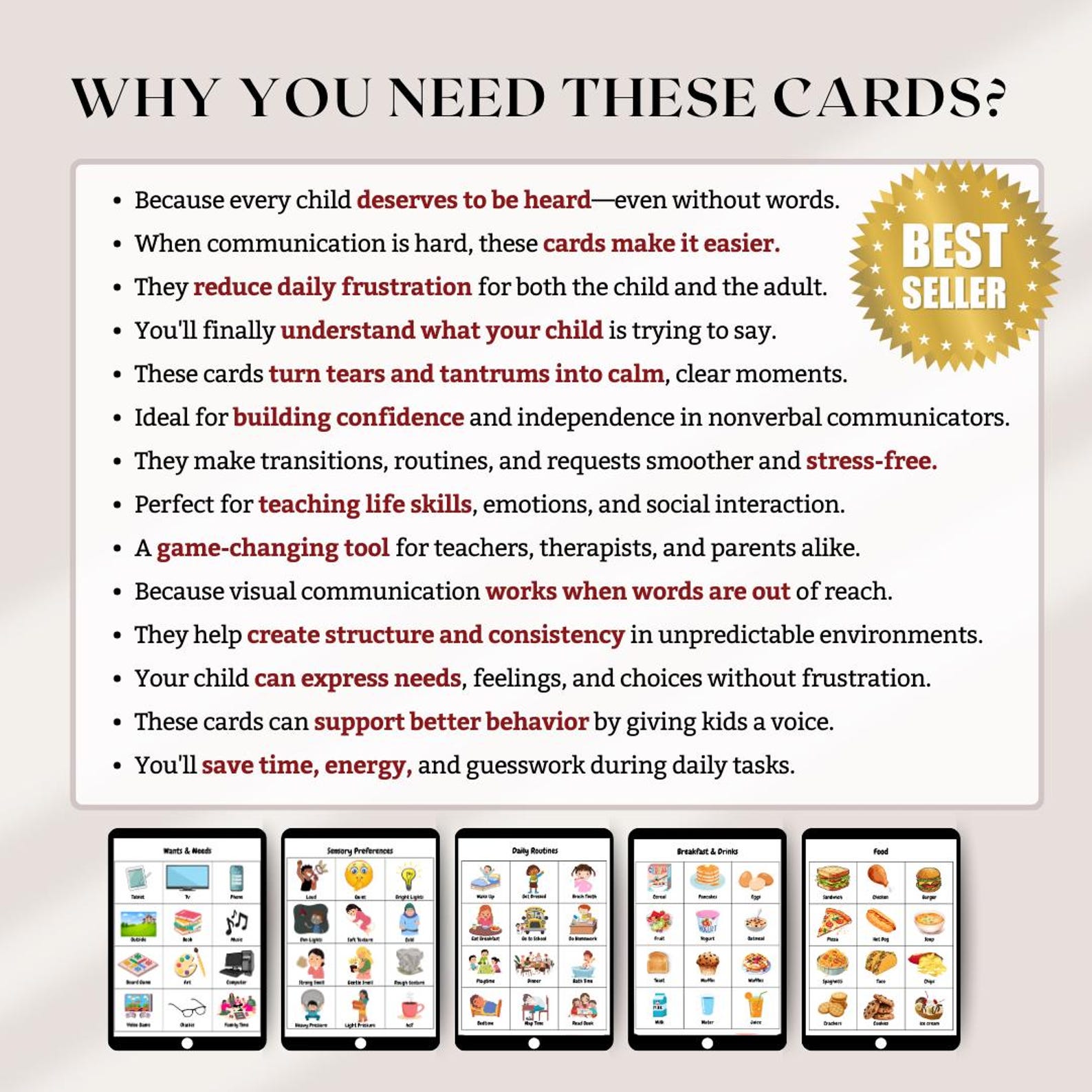 Nonverbal Communication Cards, Autism, Speech Therapy (printable PDF ...