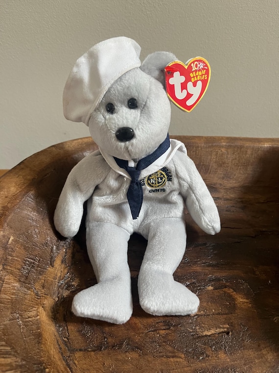ORIGINAL 2000s Vintage Ty Beanie Babies RONNIE the BEAR With Tags