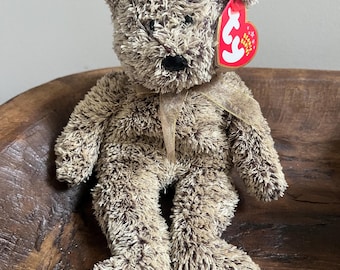 ORIGINALE Ty Beanie Babies vintage anni 2000 HARRY l'orso con etichette Raro orso peloso speciale