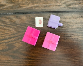 Lotto di quaderni scolastici BARBIE vintage, casa delle bambole in miniatura degli anni '90, scala 1:6