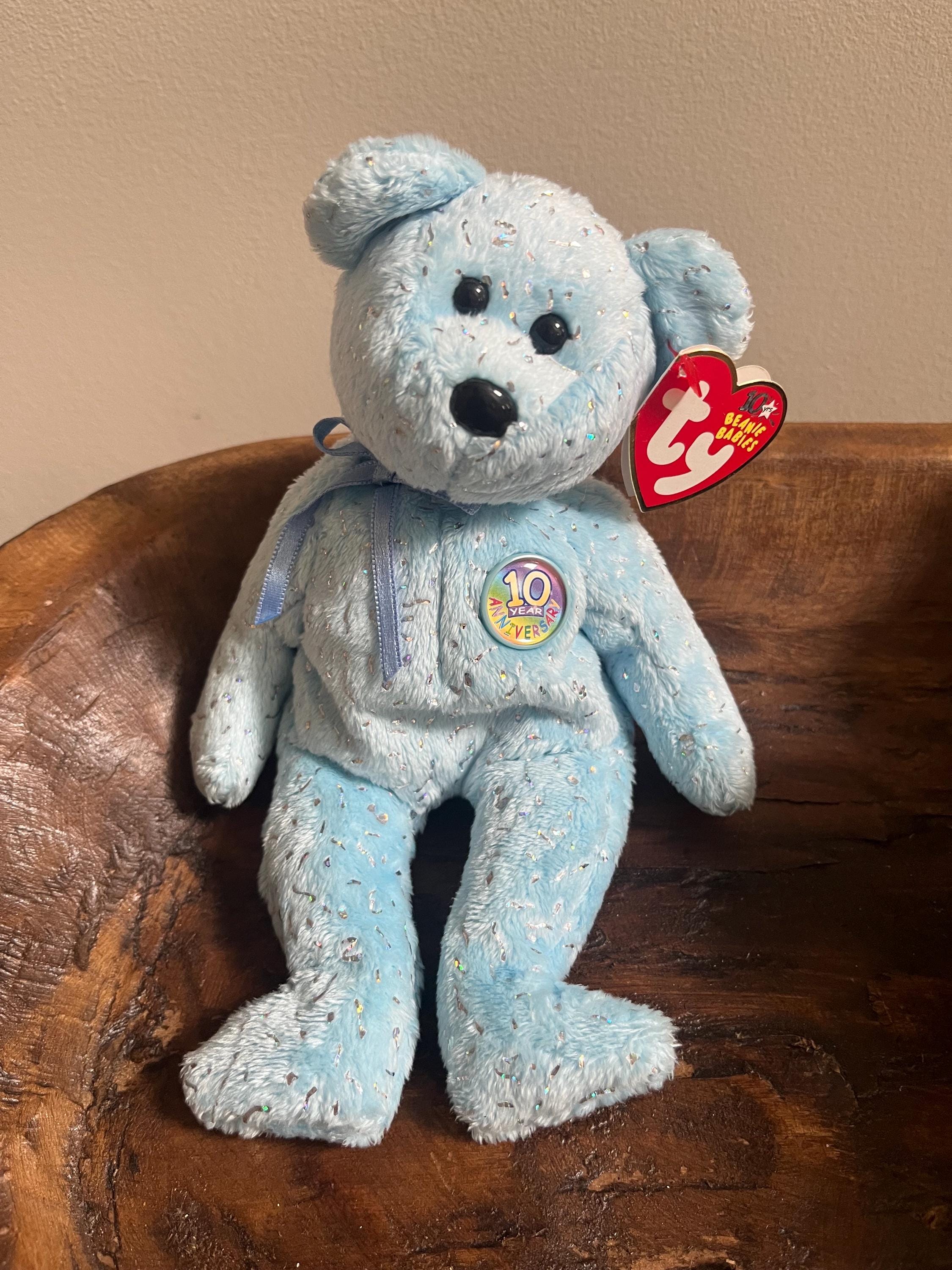 ORIGINAL Early 2000s Vintage Ty Beanie Babies DECADE the BEAR With