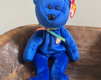 ORIGINALE anni '90 Ty Beanie Babies CLUBBY l'ORSO Esclusiva per collezionisti del Day