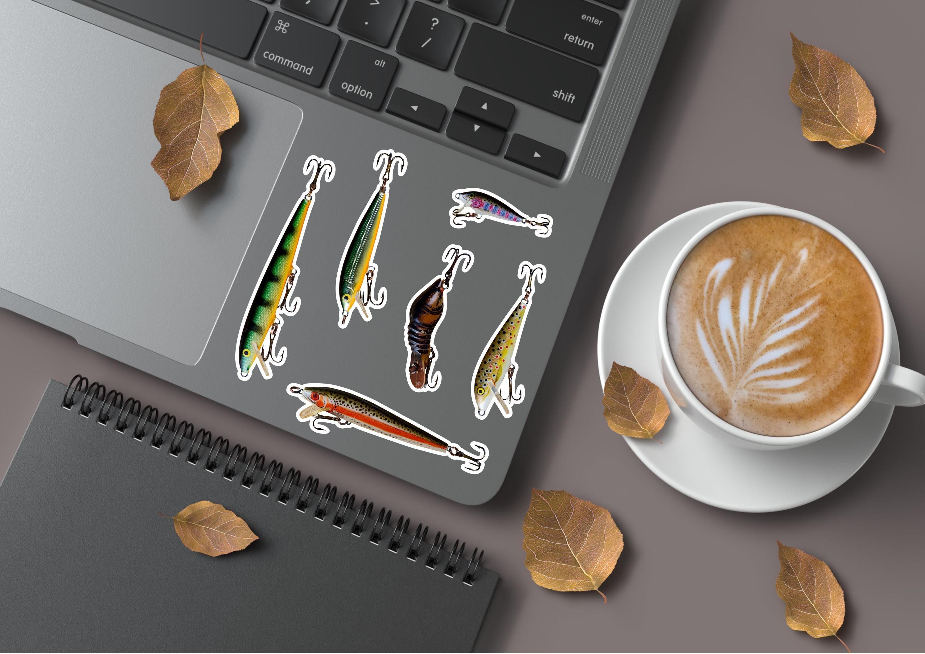 Fishing Lure Sticker Set - Bass Fishin' Bait Decals - 6 Piece Pack - Etsy