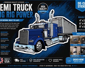 Autocollant en vinyle pour camion céréalier – vie à la ferme, autocollant pour camion semi-remorque