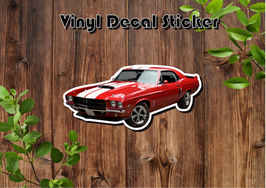Super Muscle Sticker Red Muscle Super Car- Vinyl Die-cut Premium Sticker Decal - America - Etsy