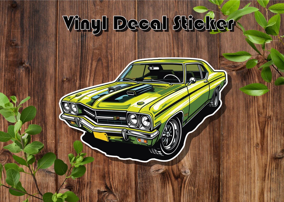 Hot Rod Car Sticker Hot Rod Car Vinyl Sticker - Classic Super Car Die-cut Decal - Etsy