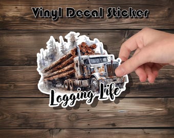 Sticker Logging Life : Sticker camionneur - Truckers Move America
