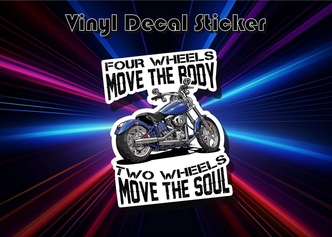 Motorcycle Vinyl Decal Sticker: Superbike Chopper Sport Bike - Etsy