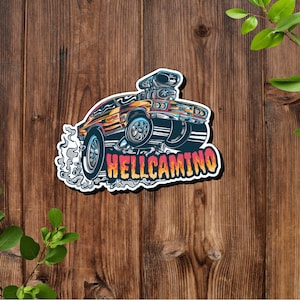 Car Sticker - Supercharged V8 - Vinyl Die-Cut Premium Decal Sticker