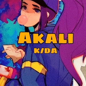 K/DA Akali League of Legends vynil sticker