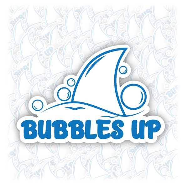 Bubbles Up Sticker, RIP Jimmy, Positive Energy Decal, Water Proof, Sticker for Laptop, Car Truck, Big Size 5in