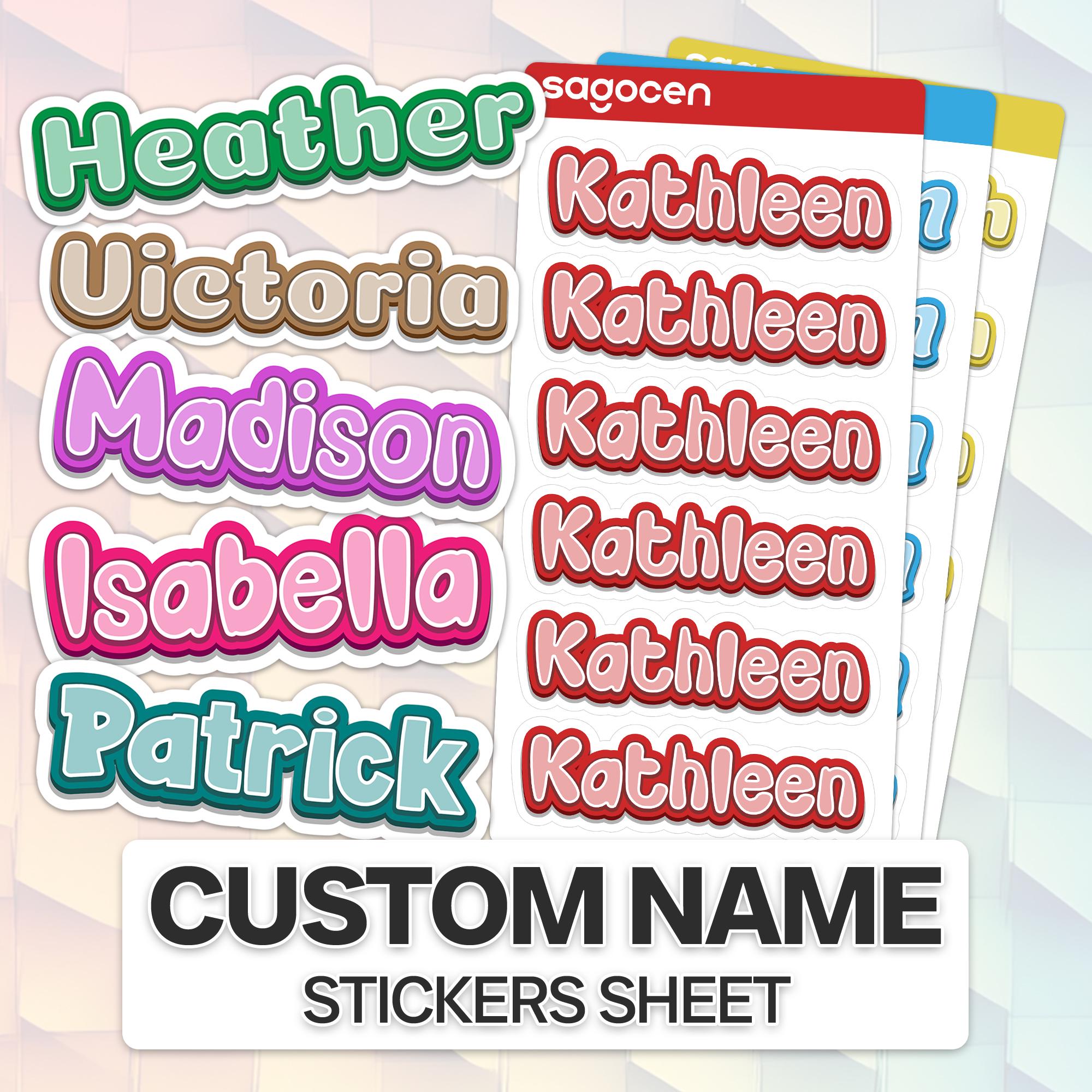 Personalized Name Sticker Sheet 5