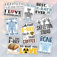 Radiology Stickers, X-ray Tech, Radiologic Technologist *waterproof* - Etsy