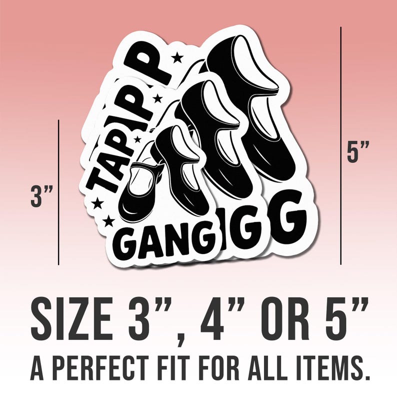 Tap Comic Sticker Tap Gang Stickers, Cute Tap Dance Decals, Tap Dancer Gifts, Funny Tap ...