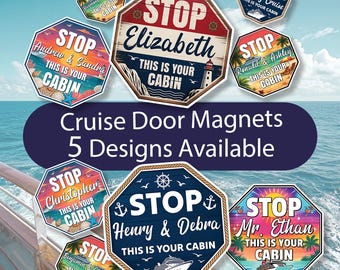 Couple Cruise Door Magnet, Stop This Is Your Cabin, Custom Name Stateroom Decor Magnet, Vacation Cruise Gift, Time To Cruise