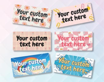 Personalized Car Bumper Sticker or Magnet, Make Your Own Personalized Car Magnet,  Business Logo Car Magnet, Vehicle Sign,  Car Accessories