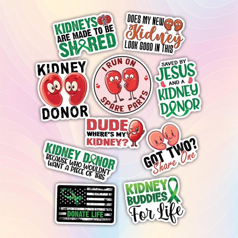 Kidney Awareness Stickers - Etsy