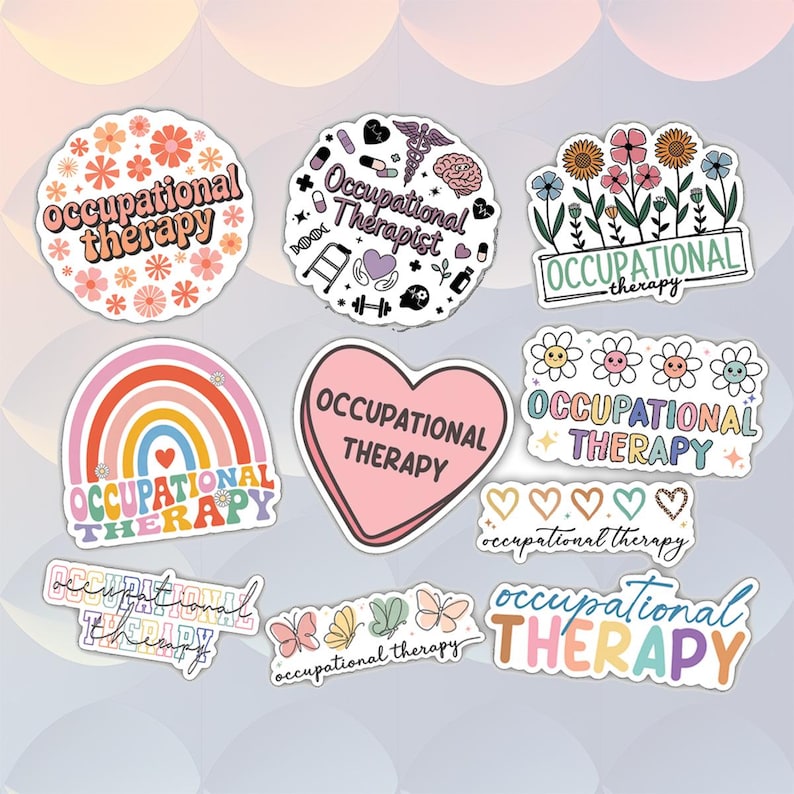 Ot Department Sticker 10pcs Occupational Therapist Stickers – Occupational Therapy Hero, Gift ...
