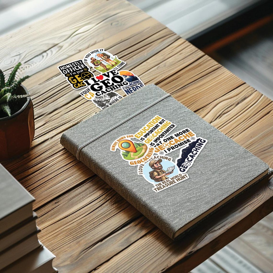 10pcs Geocaching Sticker Pack – Adventure Geocaching, GPS Explorer ...