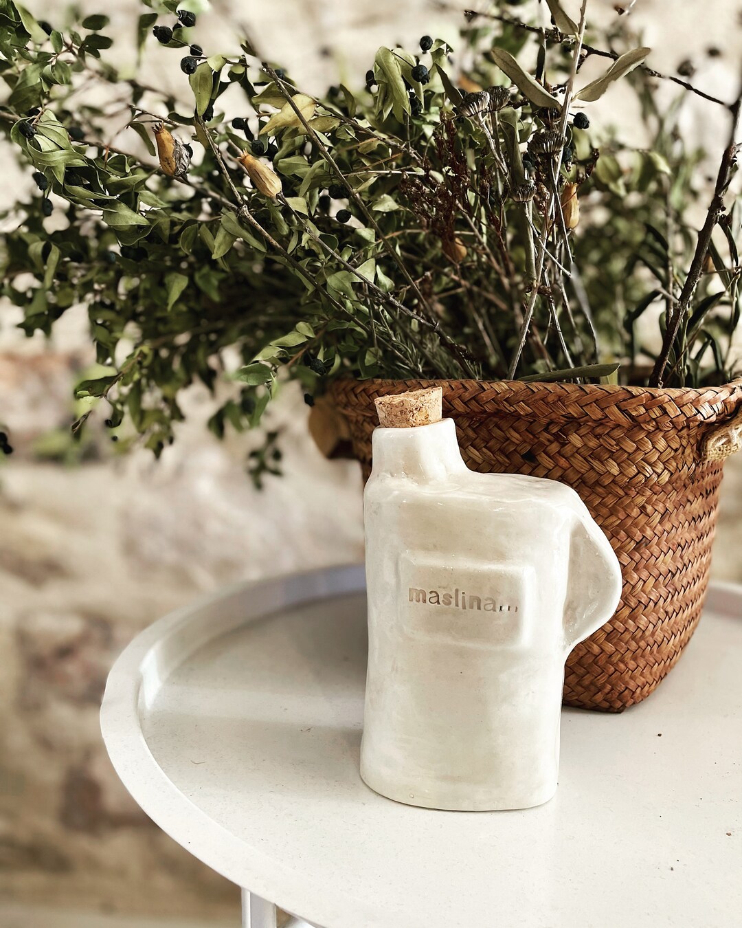 Olive Oil Dispenser, Handmade Ceramics Etsy