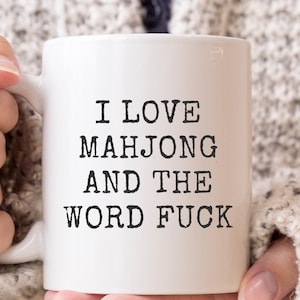 Mahjong Mug, Funny Mahjong Gifts, Mahjong Coffee Mug, Mahjong Lover Gifts