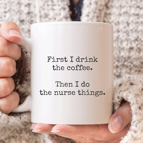 Nurse Mug, Nurse Gifts, Nursing School Grad Gift, Funny Nurse Mug, Christmas Gift for Nurse, Coffee Lover Nurse Mug