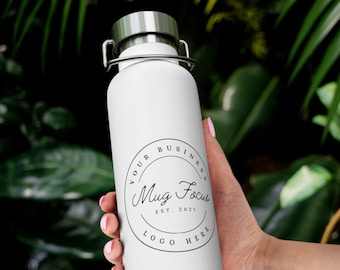 Custom Logo Water Bottle: Business Team Gifts, 22oz