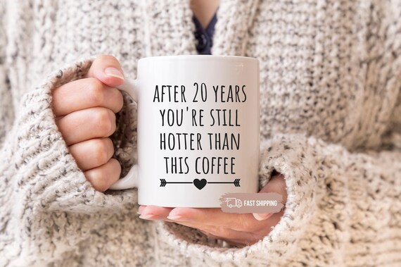20th Anniversary Gift, Personalized 20th Wedding Anniversary Mug