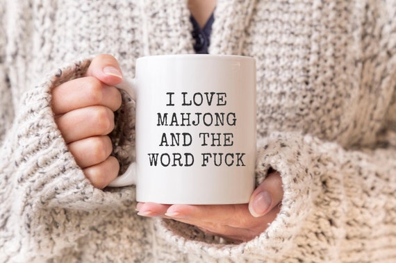 Funny Mahjong Mug: Swear Word Gift for Mahjong Lovers