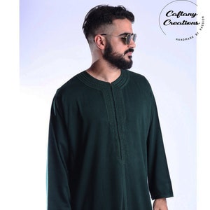 Gandoura For Men,Moroccan Gandura,Traditional Tunic,Handmade Moroccan Caftan,Arabic Dress,Pyjama Robe For Men,Wedding Dress