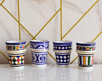 Set of 4 Ceramic Cups 100% Handmade,fast delivery gift,Set of cups Vanity,Pottery cups for Dinner Table, Coffee Cup, Weeding gift,