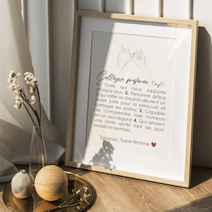 Anpassbares Kollegendefinitionsplakat, anpassbares Kollegengeschenk