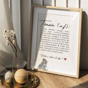 Customizable witness definition poster, customizable witness gift, customizable witness announcement