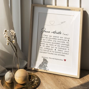 Customizable retirement definition poster, customizable retirement gift