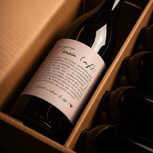 Étiquette bière, vin ou champagne annonce témoin, Annonce témoin vin ou champagne