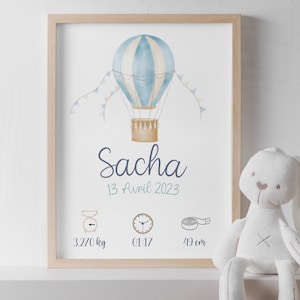 Póster de nombre personalizable, regalo de nacimiento personalizable