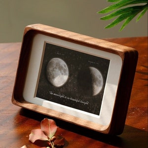 4x6 inch Solid Wood Photo Frame /Personalized Gifts /Black Walnut/Teak Picture Frame/