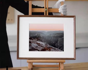 Black Walnut Wood Picture Frame | Solid Hardwood, Free Print