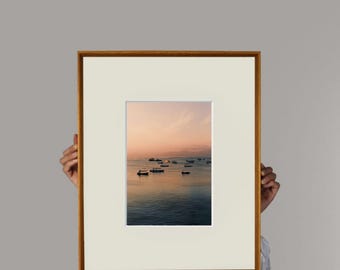 Marco de madera maciza con borde biselado / 8x10, 12x16, 12x12 / Decoración de pared / Impresión fotográfica personalizada / Regalo de madera maciza / Póster / Hecho a mano