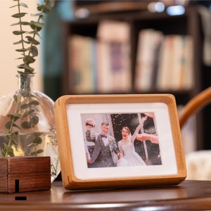 Photo Frame | Wedding Picture | 4x6 | 5x7 | 6x8 | 8x10 | Teak | Black Walnut | Solid wood | Free photo print | Premium | Customize | Wall |